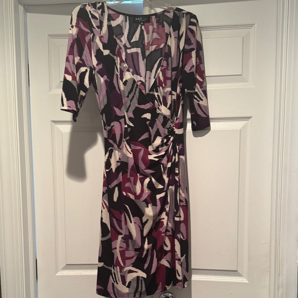 ABS-  Women's  Purple and Black  Dress